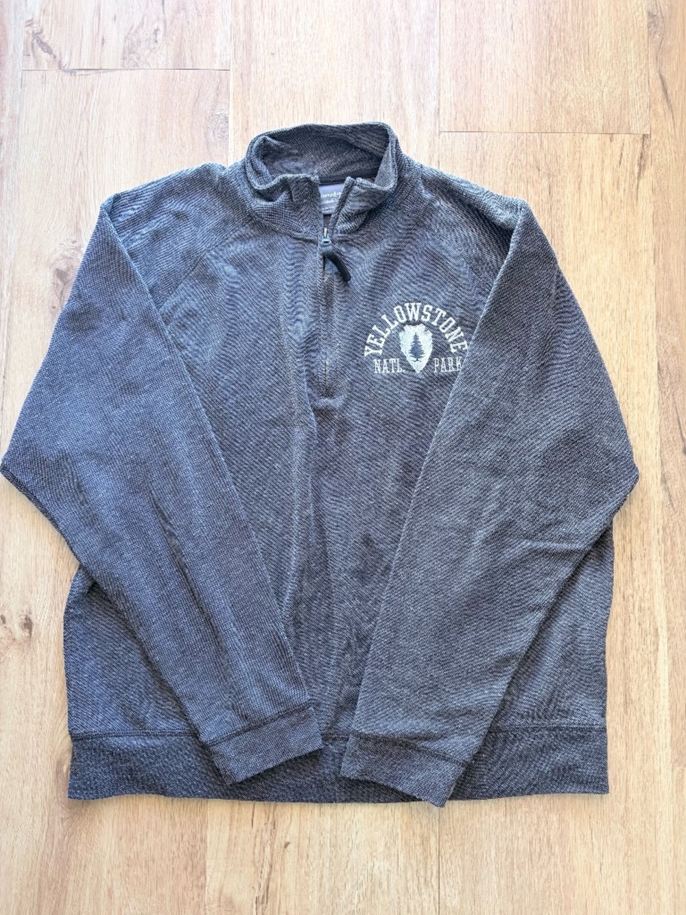 Camp David Mens Yellowstone National Park XL 1/4 Zip Long Sleeve Pullover